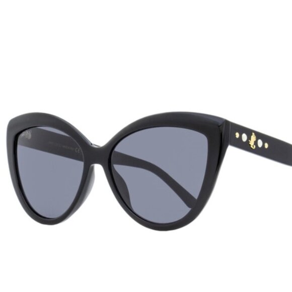 Jimmy Choo Butterfly Sunglasses Sinnie 807IR Black 57mm